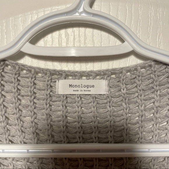 Made in Korea long knit cardigan jacket - Picture 3 of 3